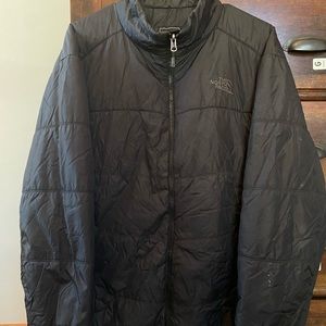 Black North Face coat